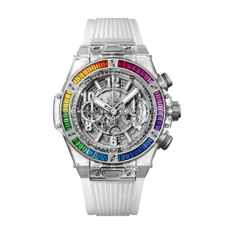 “Rainbow” Sapphire Case 411.JX.4803.RT.4099